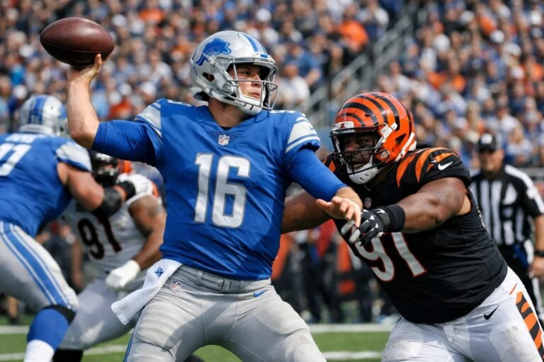 Detroit Lions vs Bengals Match Player Stats & Highlights